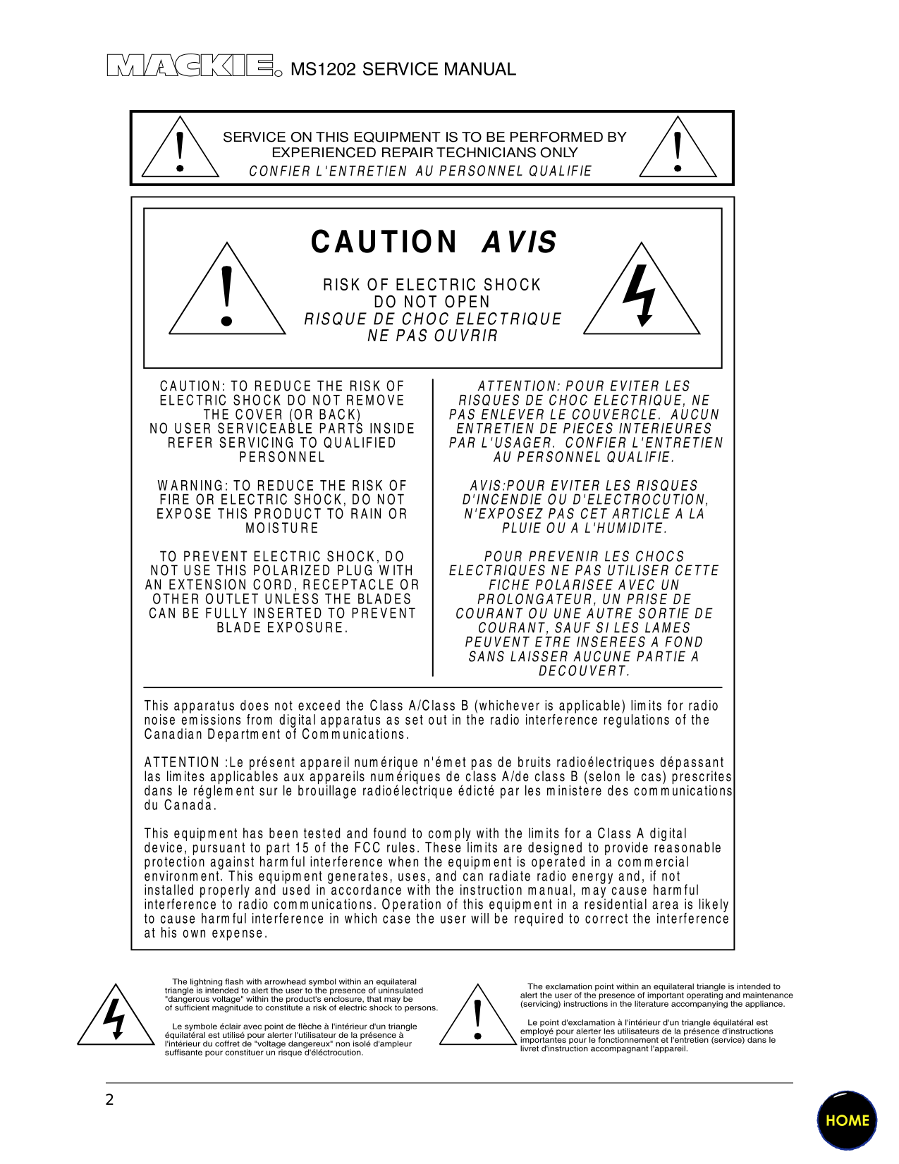 PDF manual for Mackie Other 1202 Line Mixer