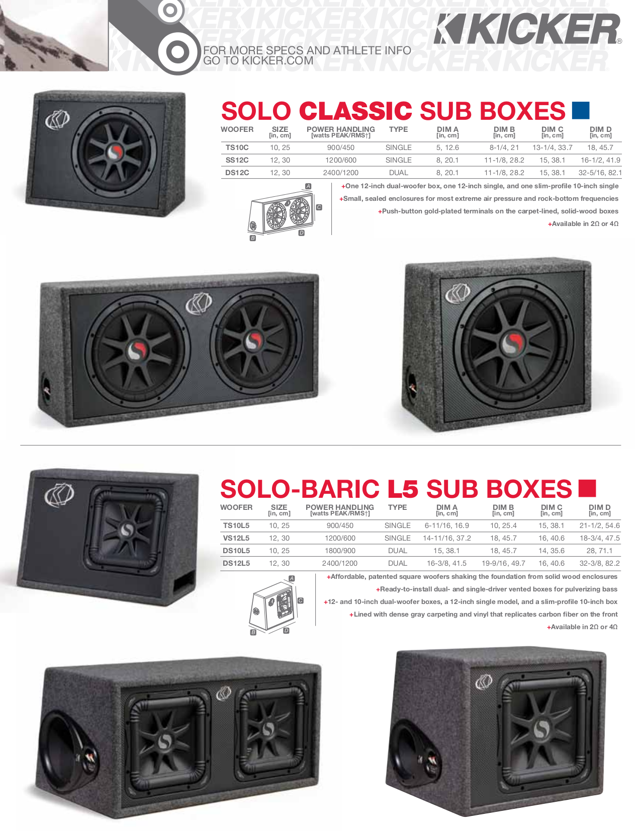 ... Kicker Subwoofer Solo Classic TS10C pdf page preview ...