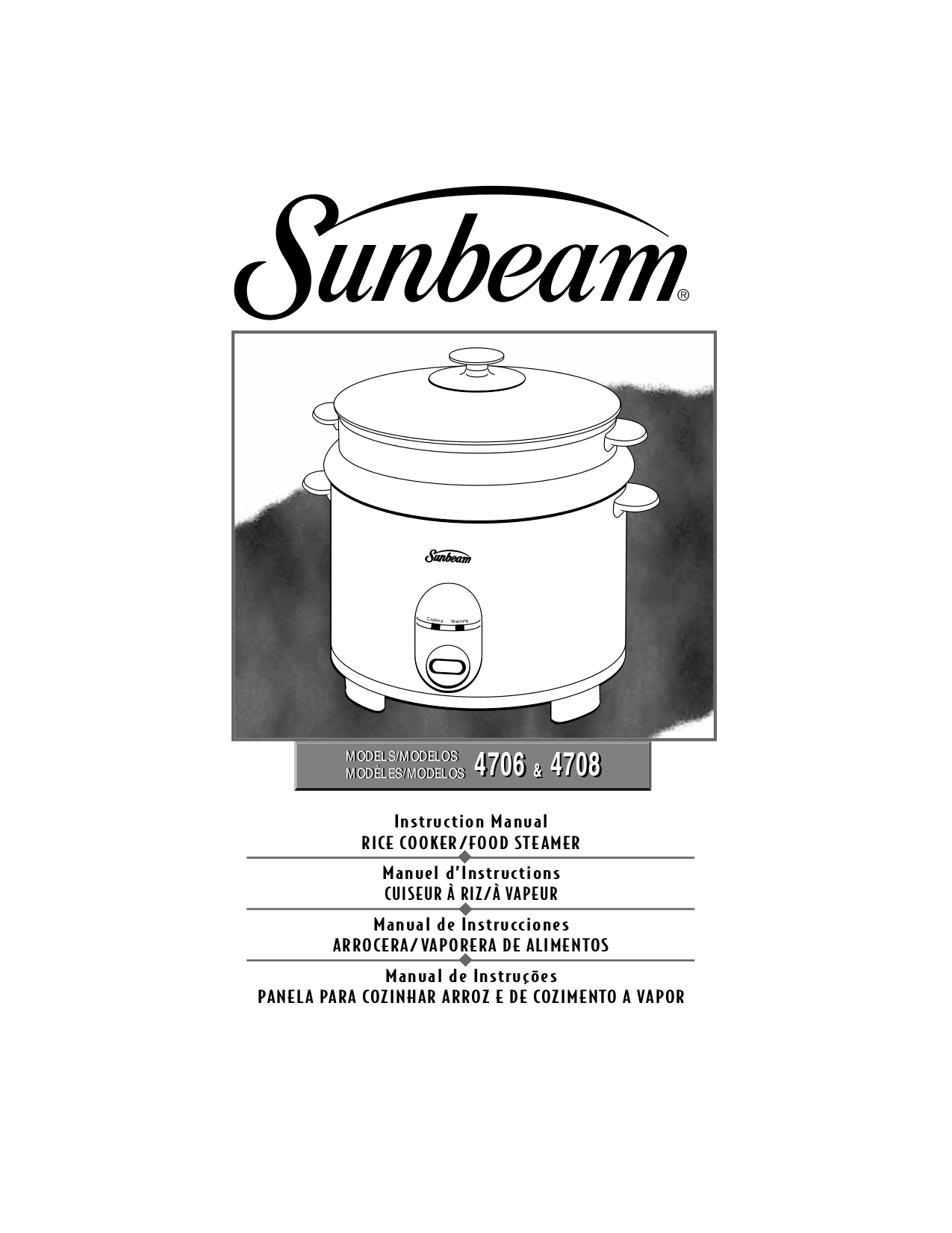 Download free pdf for Sunbeam 4708 Rice Cooker Other manual