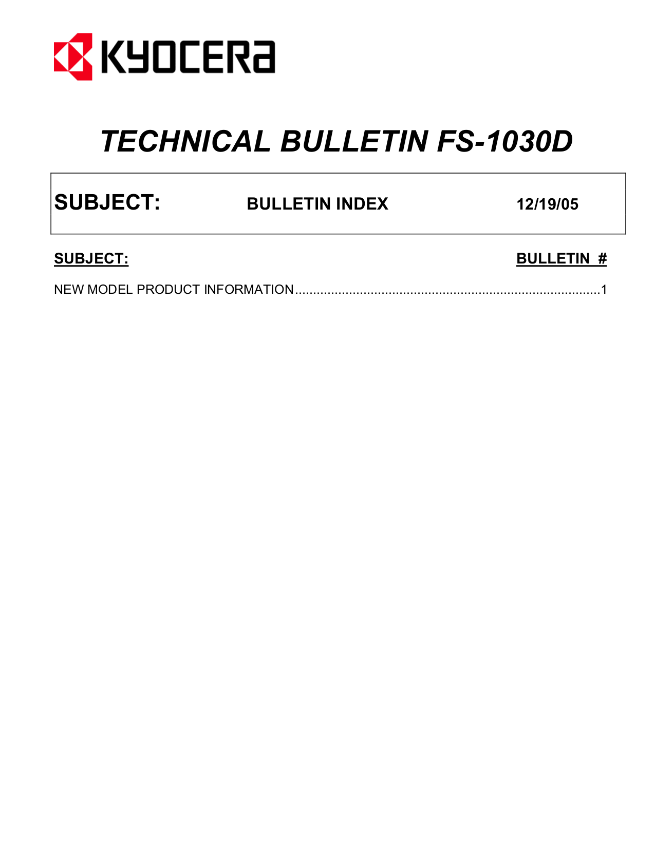 pdf for Kyocera Printer FS-1030D manual