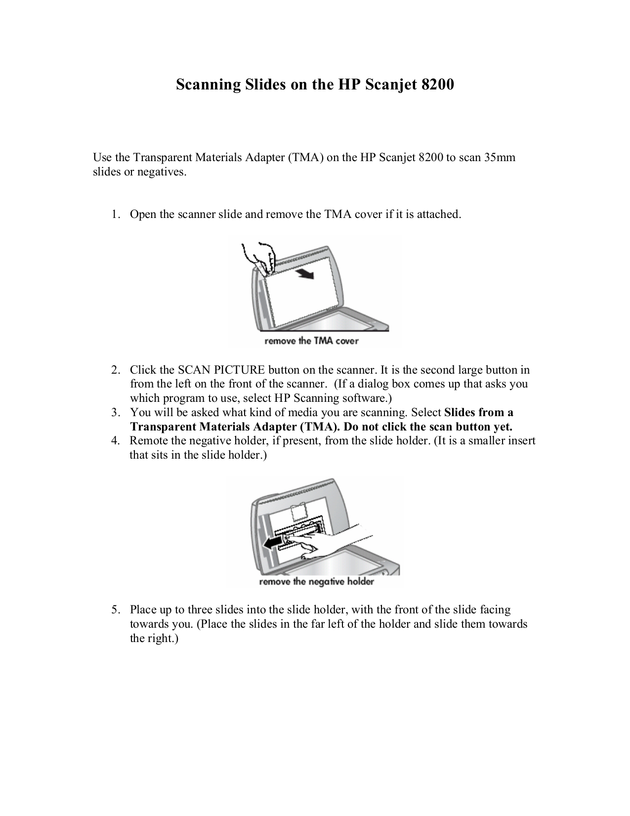 pdf for HP Scanner Scanjet 8290 manual