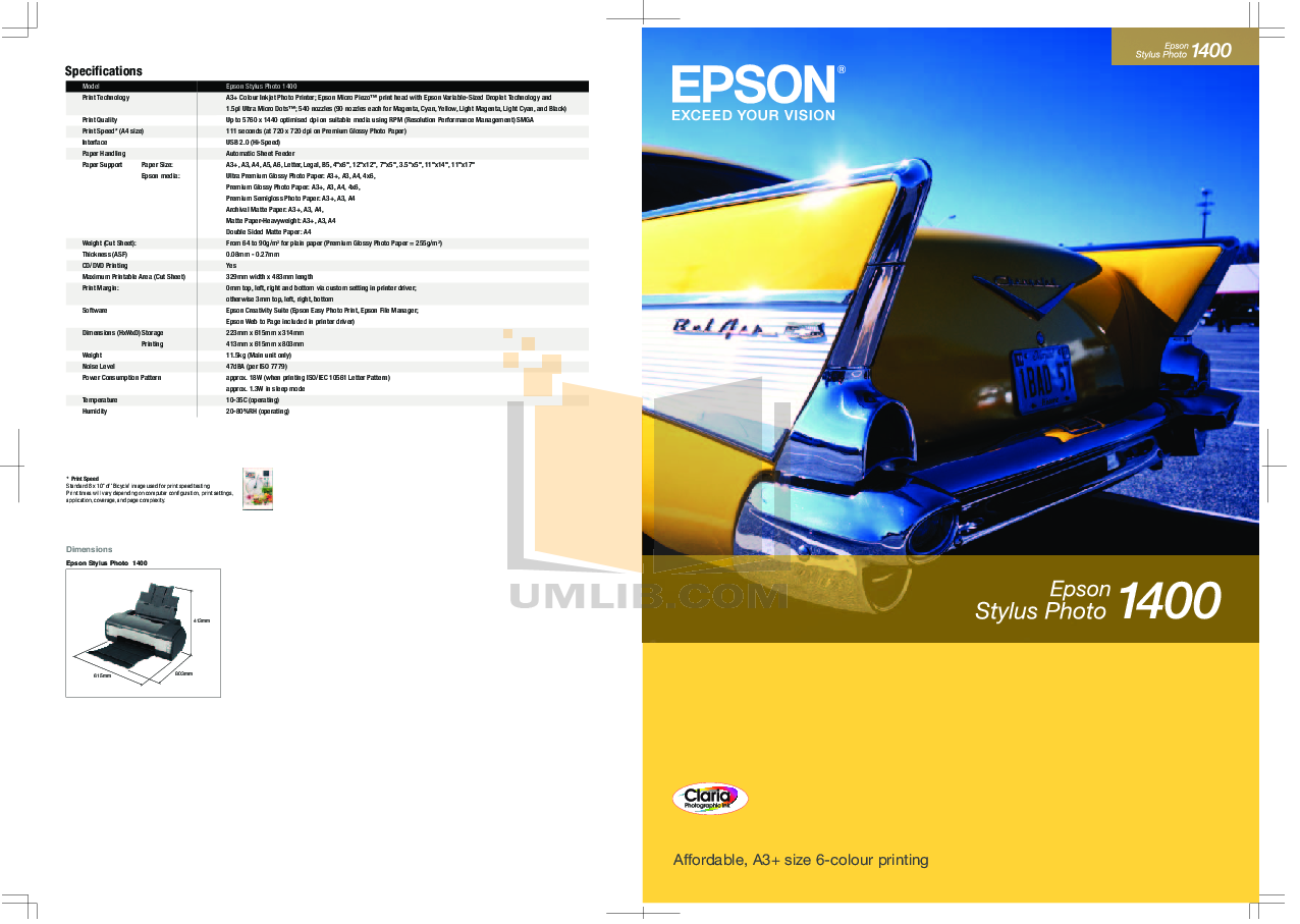 pdf for Epson Printer Stylus Photo R2400 manual