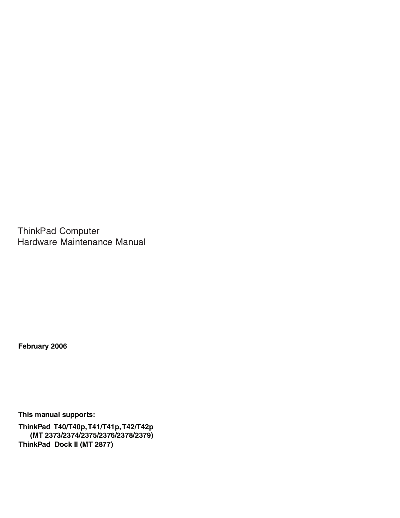 pdf for Lenovo Laptop ThinkPad T43 2668 manual