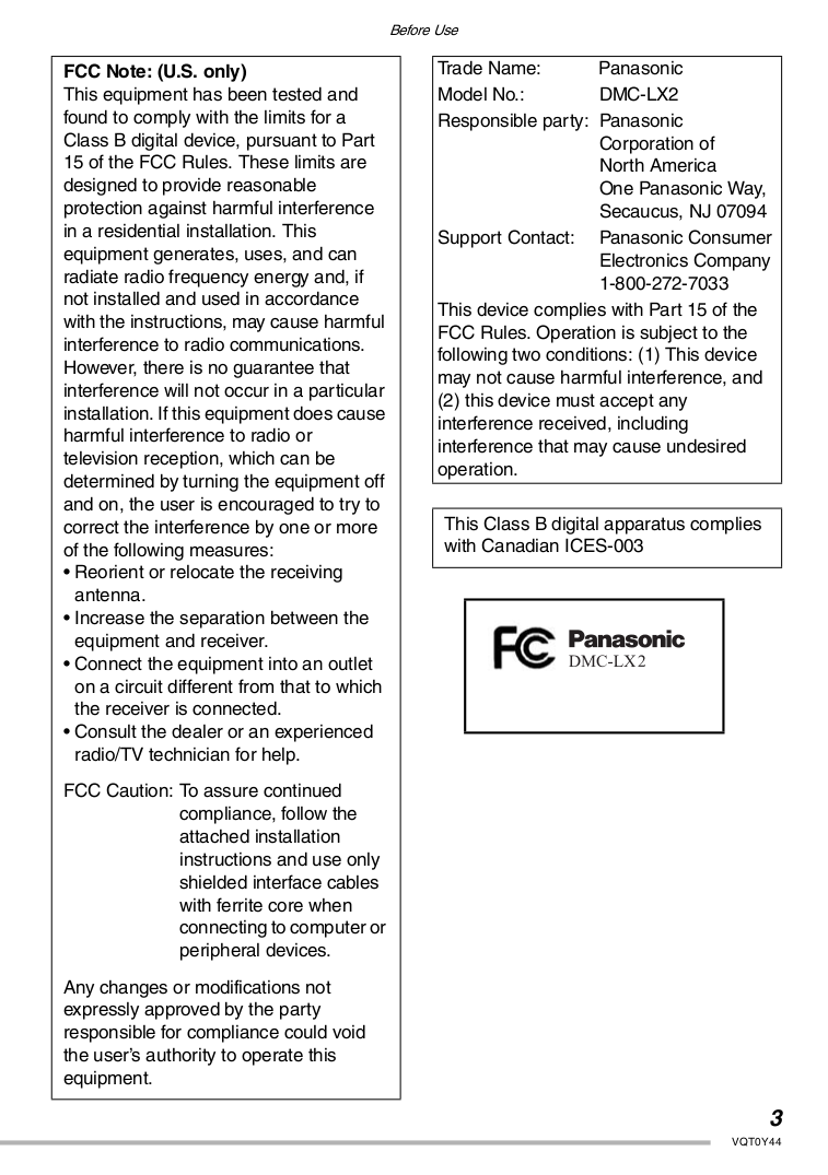 ... Panasonic Digital Camera Lumix DMC-GH1 pdf page preview ...