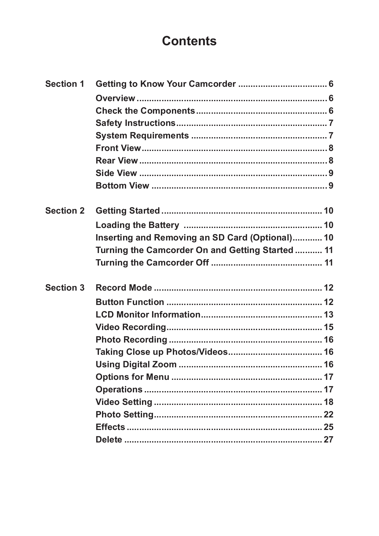 Toshiba Camcorders Camileo S20 pdf page preview ... PDF manual ...