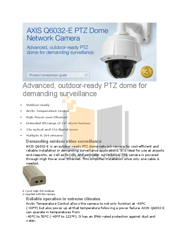 PDF manual for Axis Security Camera 214 PTZ