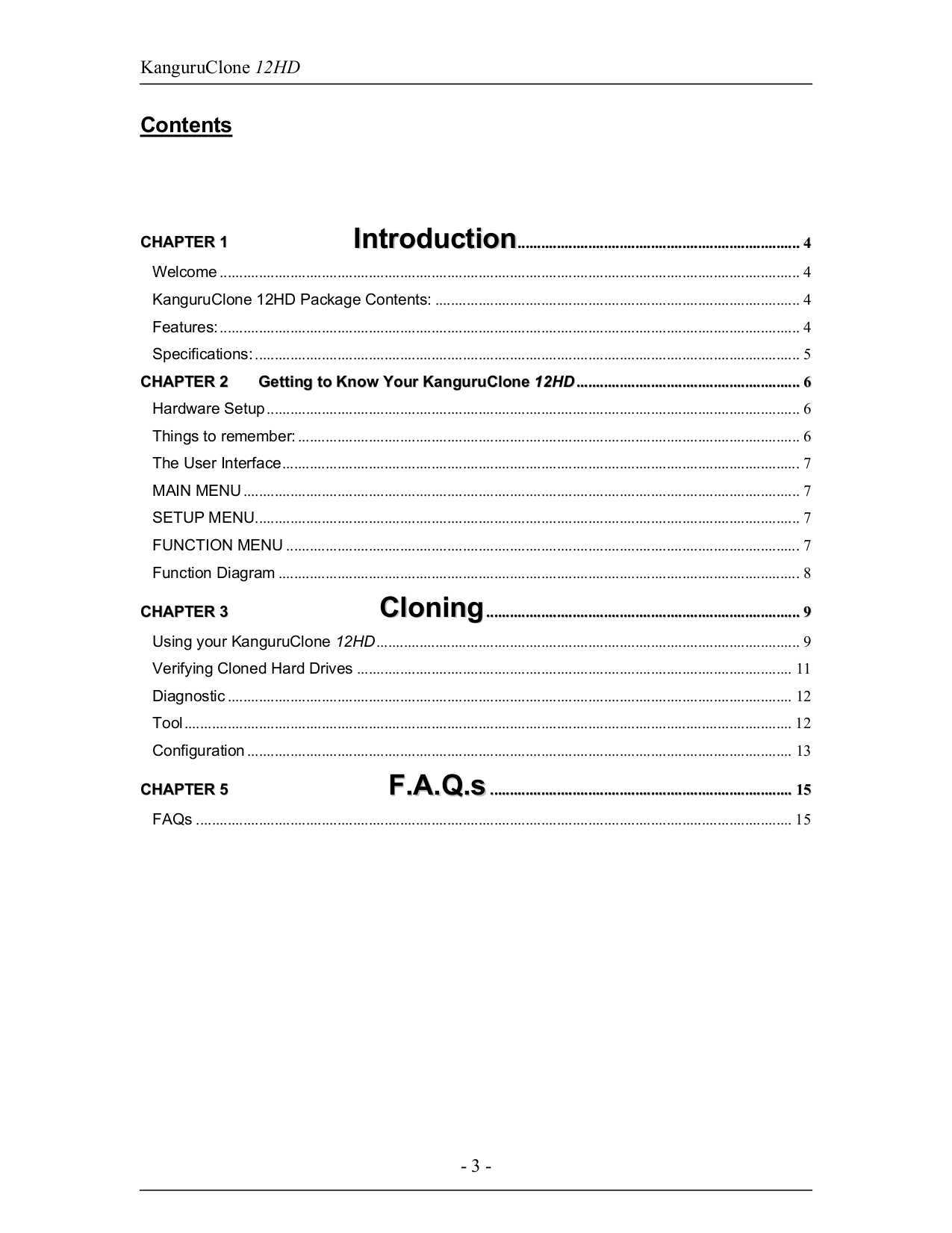 ... Kanguru Other Clone 12HD Hard Drive Cloner pdf page preview ...