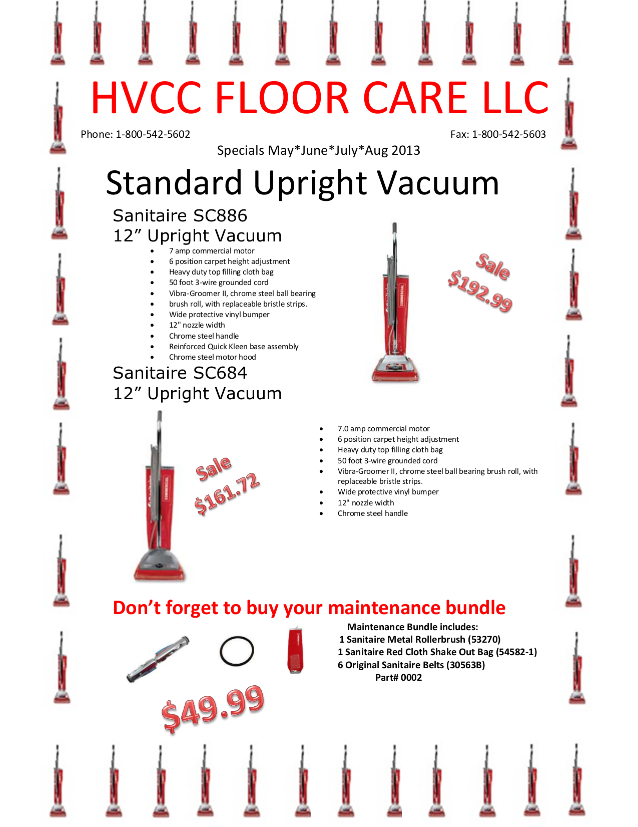 Download free pdf for Sanitaire Quick Kleen SC886 Vacuum manual