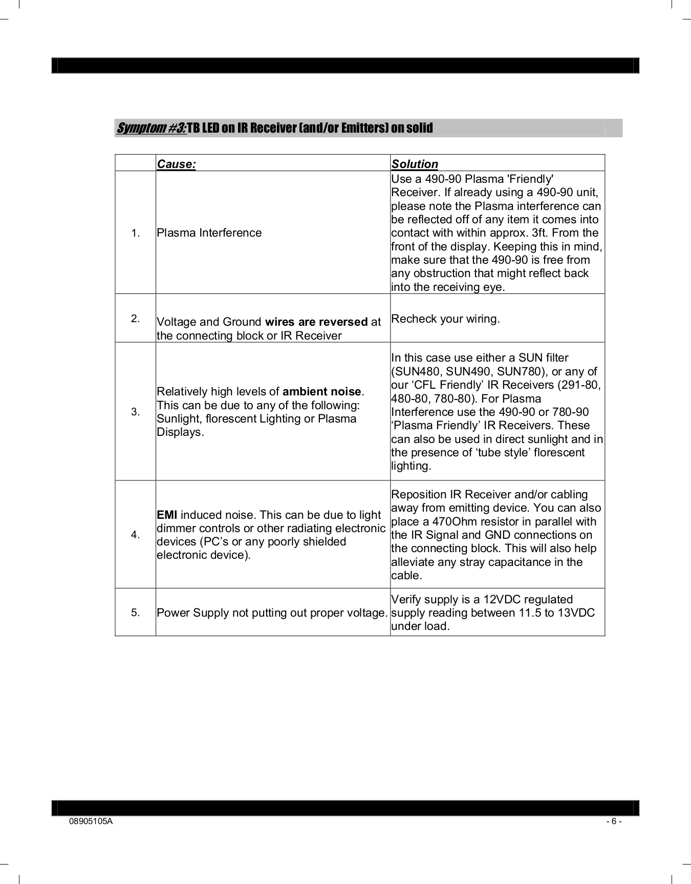 ... Xantech Receiver 490-85 pdf page preview ...