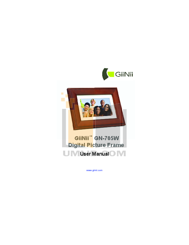 Free Pdf For Giinii Gn 311 Digital Photo Frame Manual