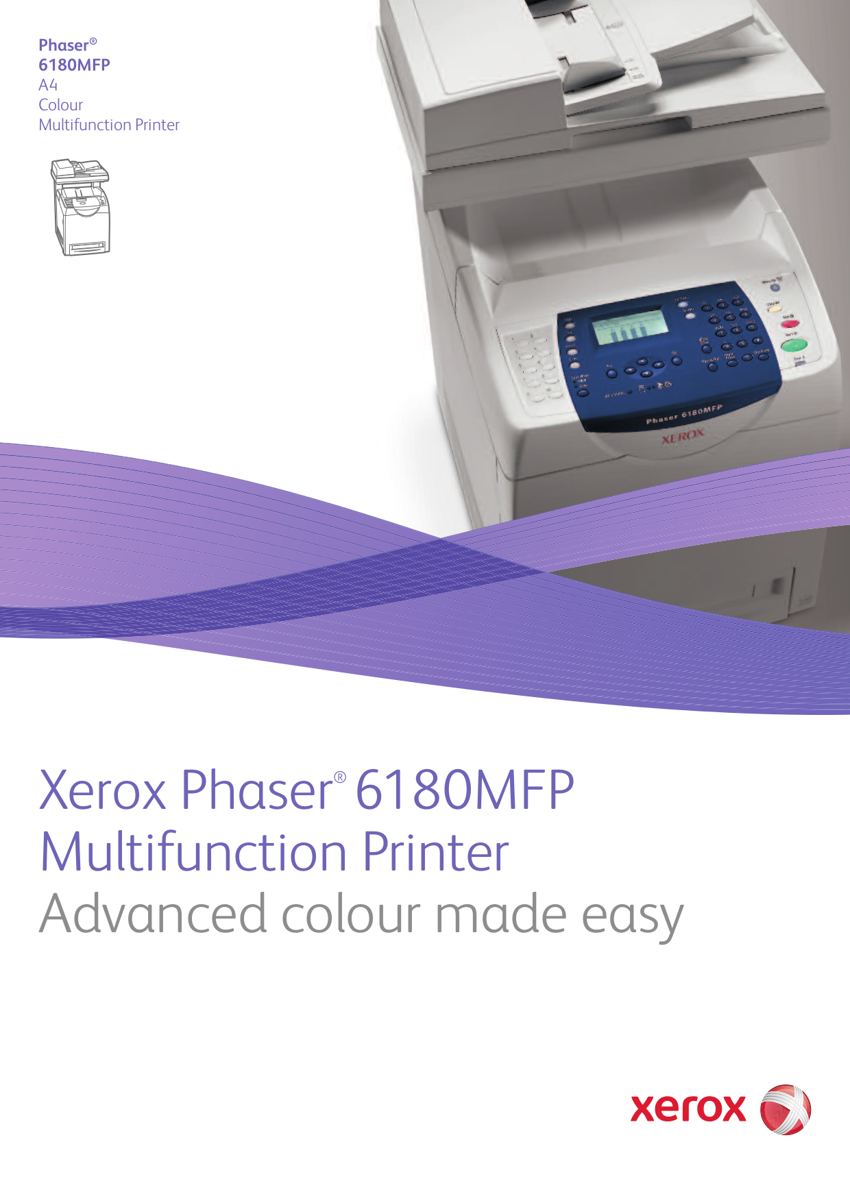 Download free pdf for Xerox Phaser 6180MFP Multifunction Printer manual