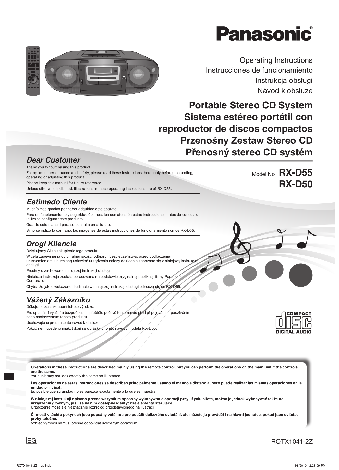 panasonic rx-d55 manual Rx-d55 cd radio cassette recorder panasonic.