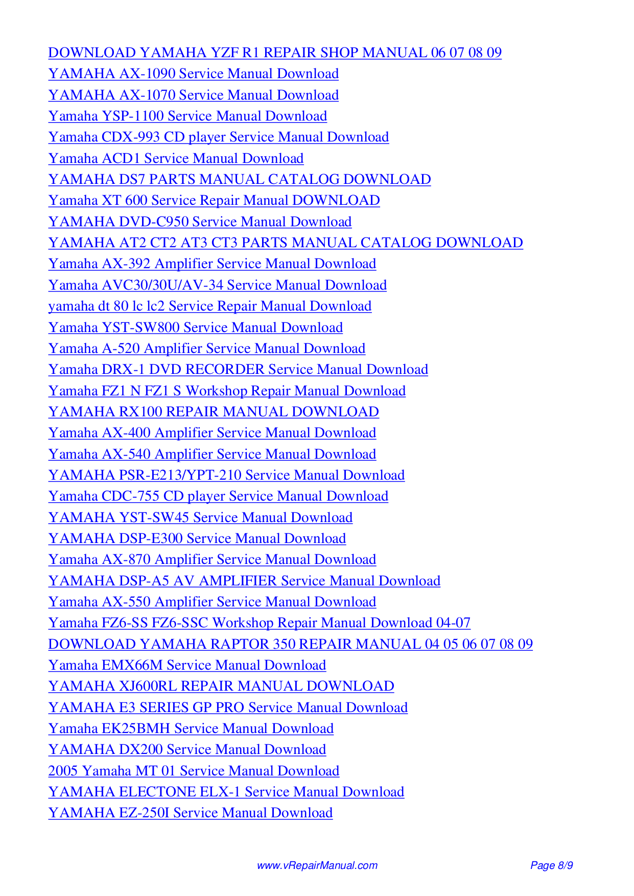 ... Array - pdf manual for yamaha amp dsp a2070 rh umlib com