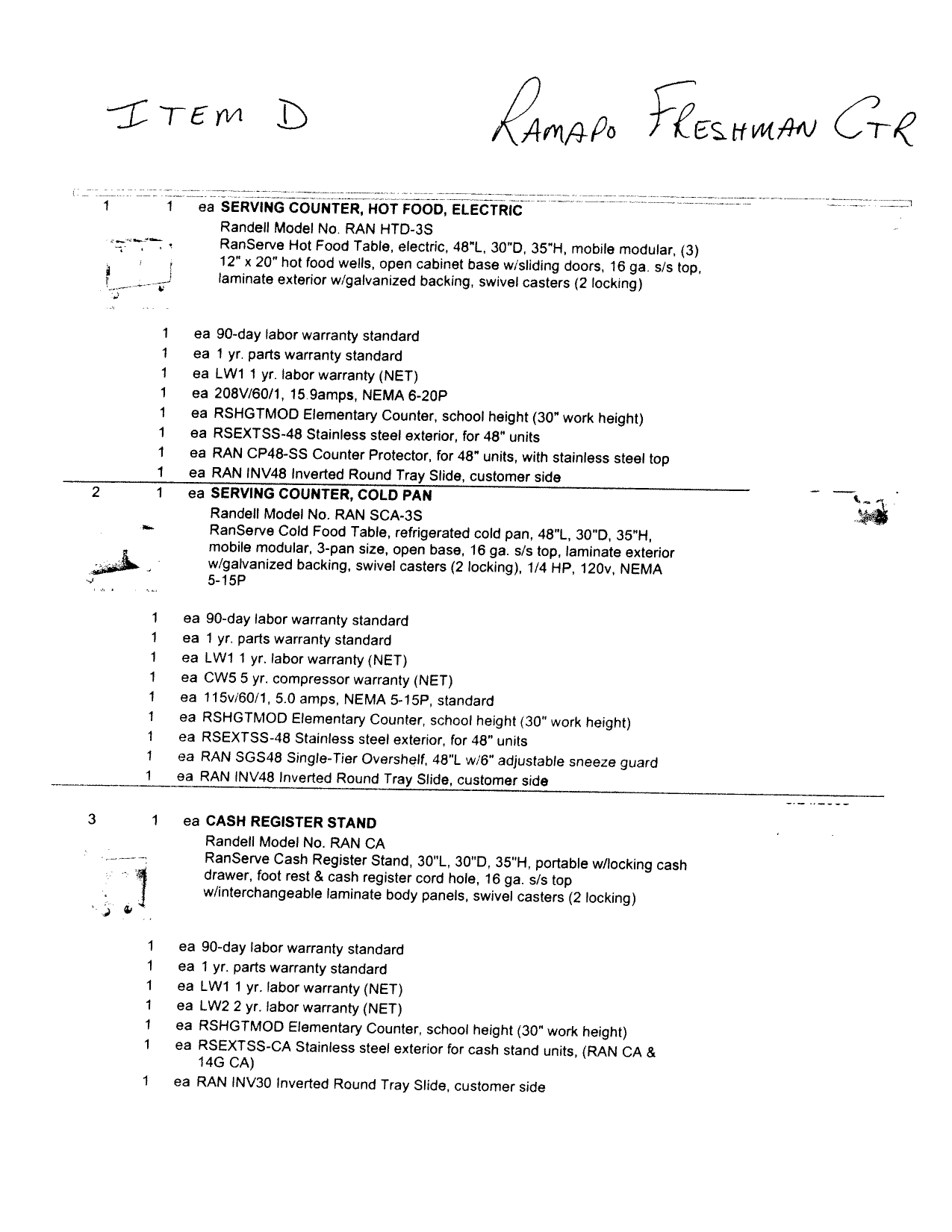 pdf for Randell Refrigerator RAN SCA-3 manual