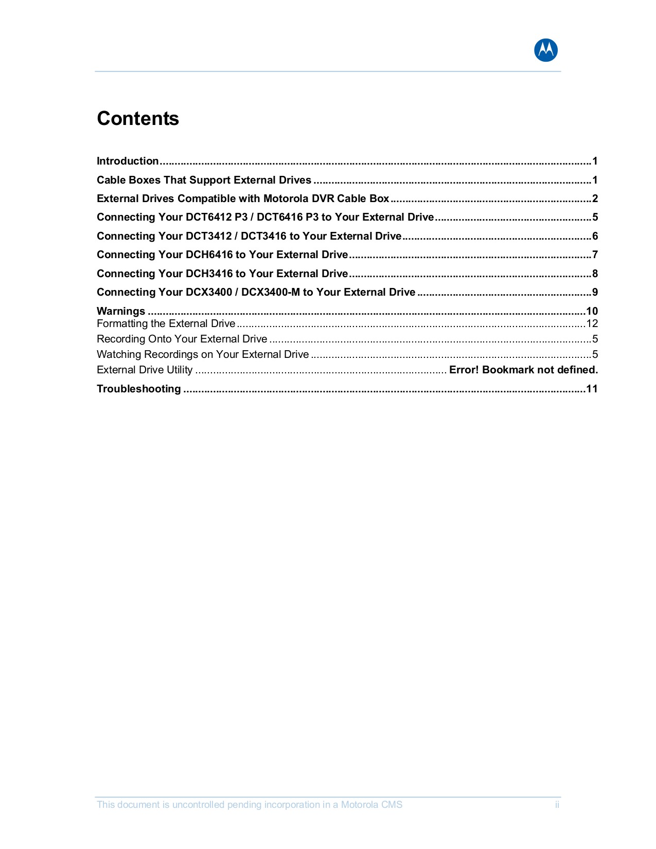 Motorola Receiver dct6412 pdf page preview Motorola Receiver dct6412 pdf  page preview ...