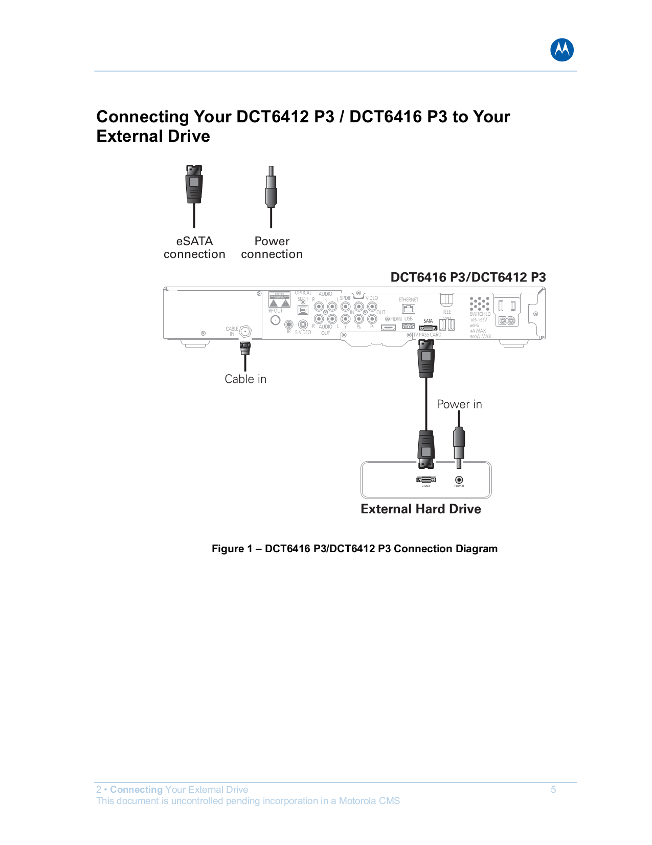 ... Motorola Receiver dct6412 pdf page preview ...