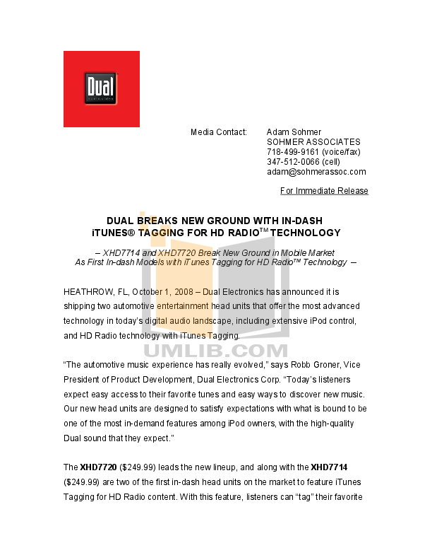 DUAL XHD7714 MANUAL PDF