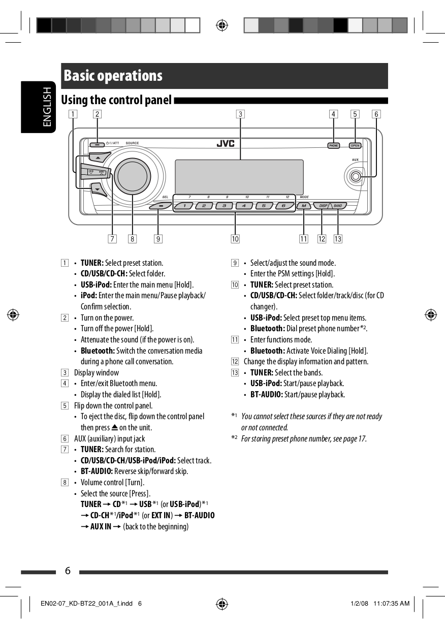 ... JVC CD Player CH-X1500RF pdf page preview ...