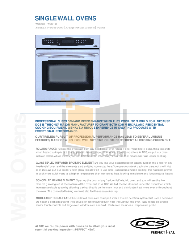 Free Pdf For Dcs Wos 130 Oven Manual Pdf For Dcs Oven Wos 130 Manual