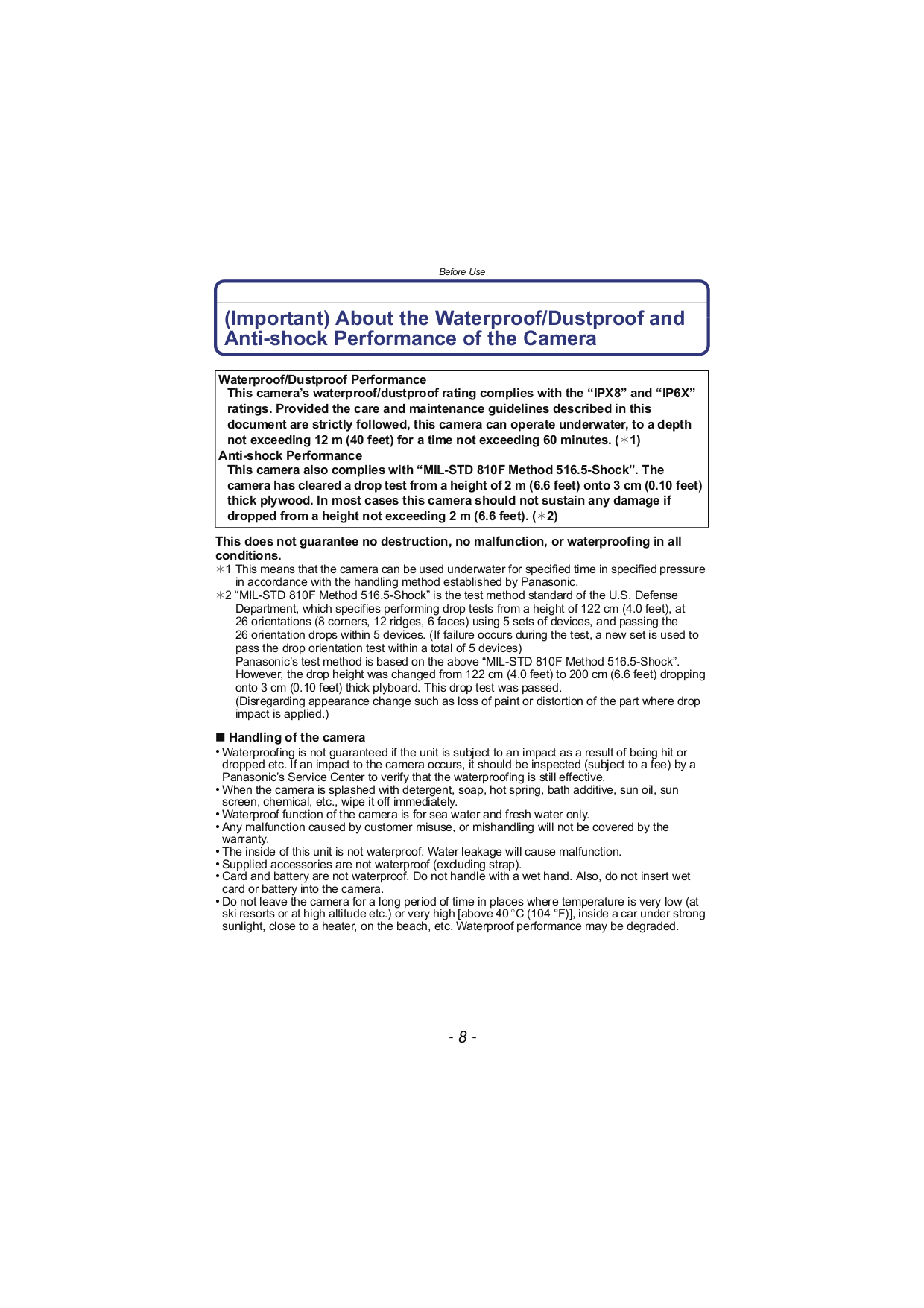 ... Panasonic Digital Camera Lumix DMC-TS3 pdf page preview