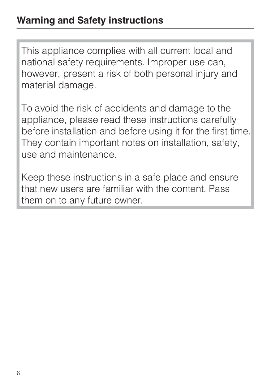 ... Miele Range CS 1112 E pdf page preview ...