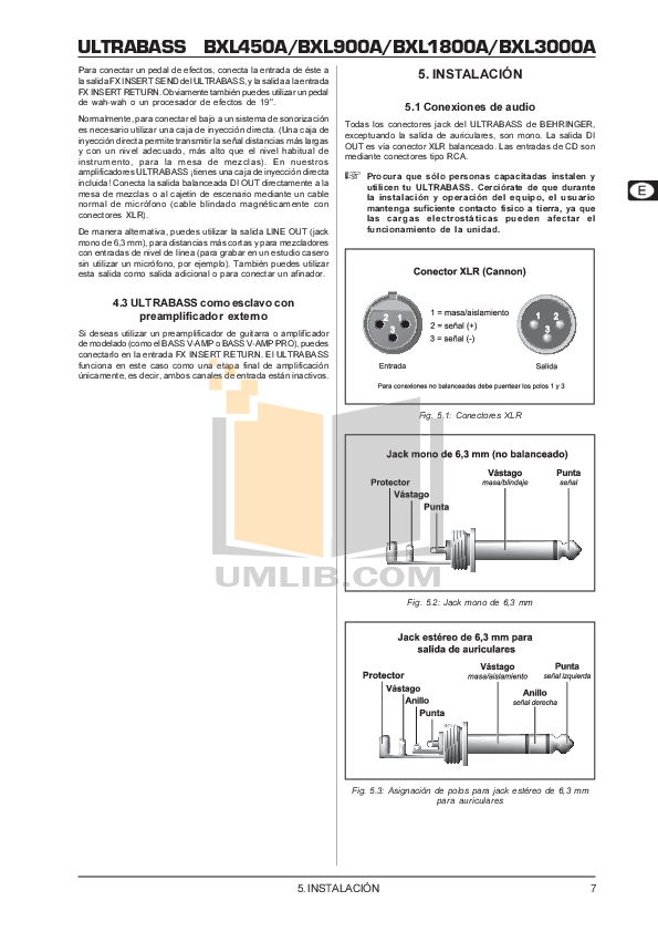 Pdf Manual For Behringer Ultrabass Bxl