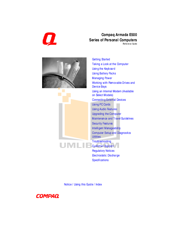 free manual for compaq armada 1585 dmt download