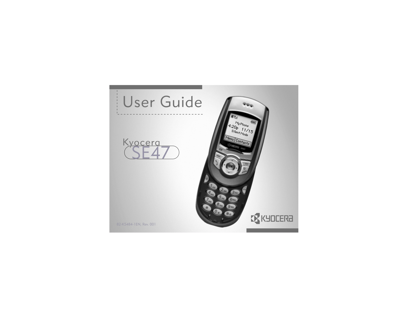 pdf for Kyocera Cell Phone Slider SE44 manual