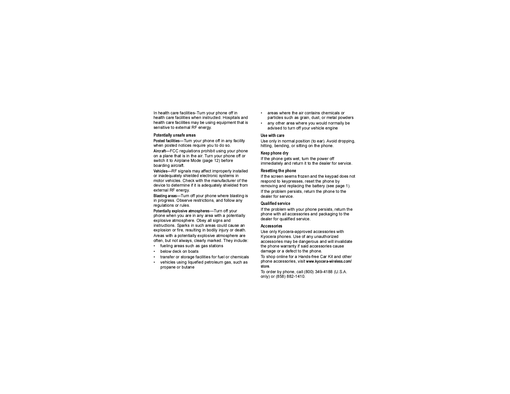 ... Kyocera Cell Phone Slider SE44 pdf page preview ...