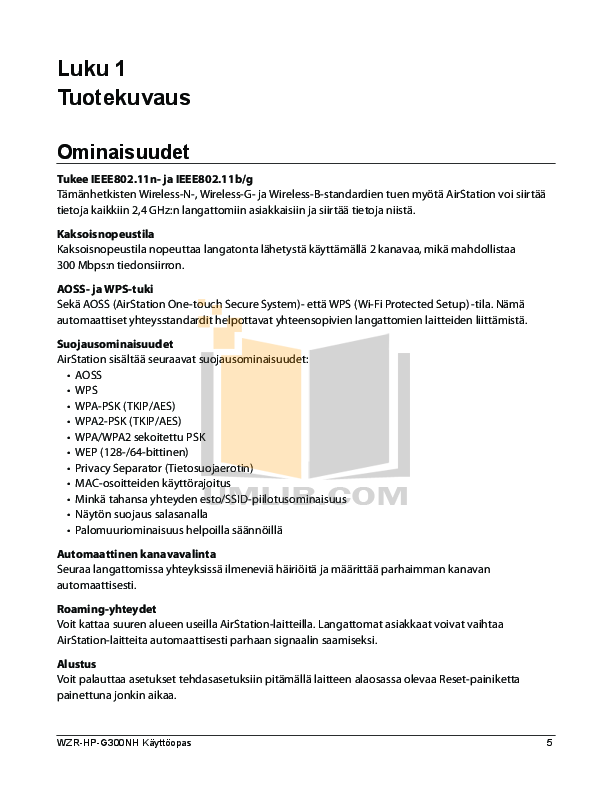 Pdf Manual For Buffalo Wireless Router Wzr Hp Ag300h