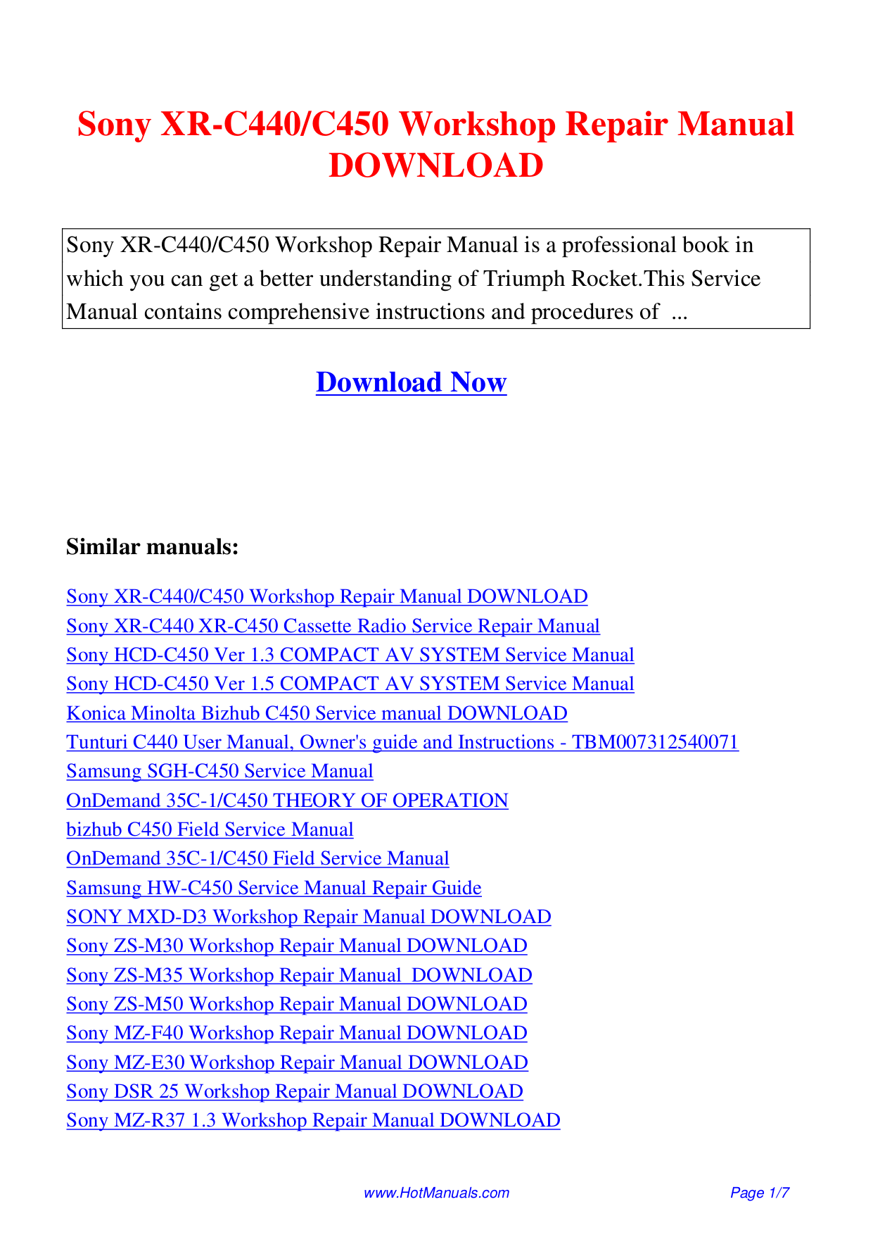 Konica Minolta Bizhub C450 Service Manual Pdf