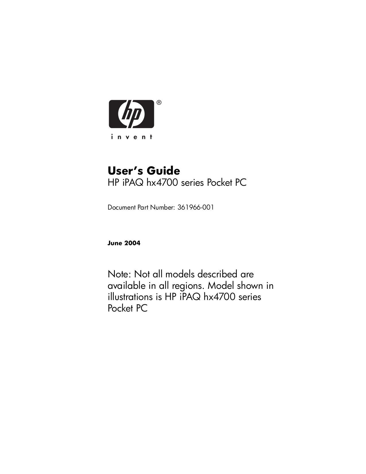 Hhf20c85 ipaq voice messenger user manual users manual 5 hp inc.