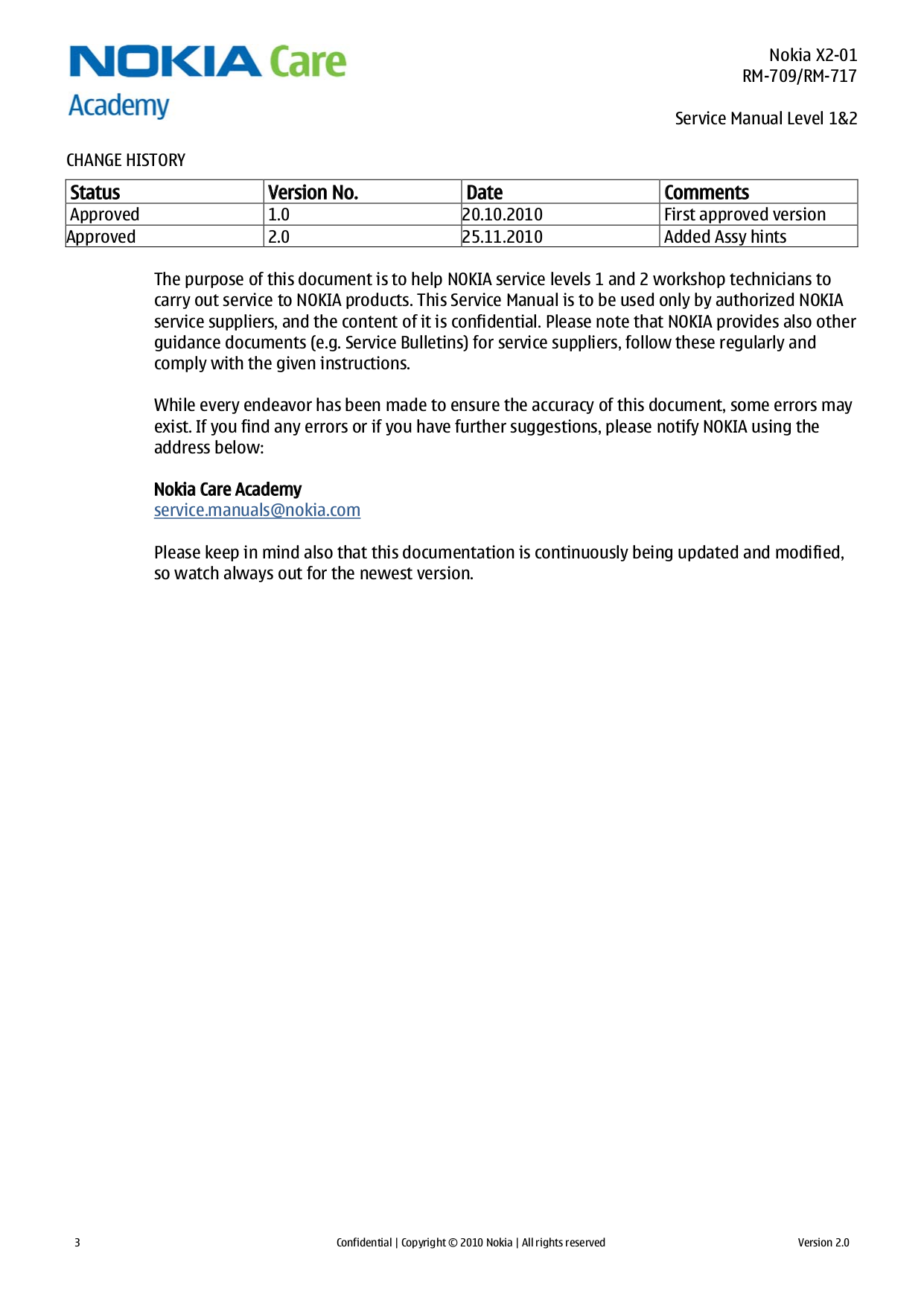 ... Nokia Cell Phone X2-01 pdf page preview ...