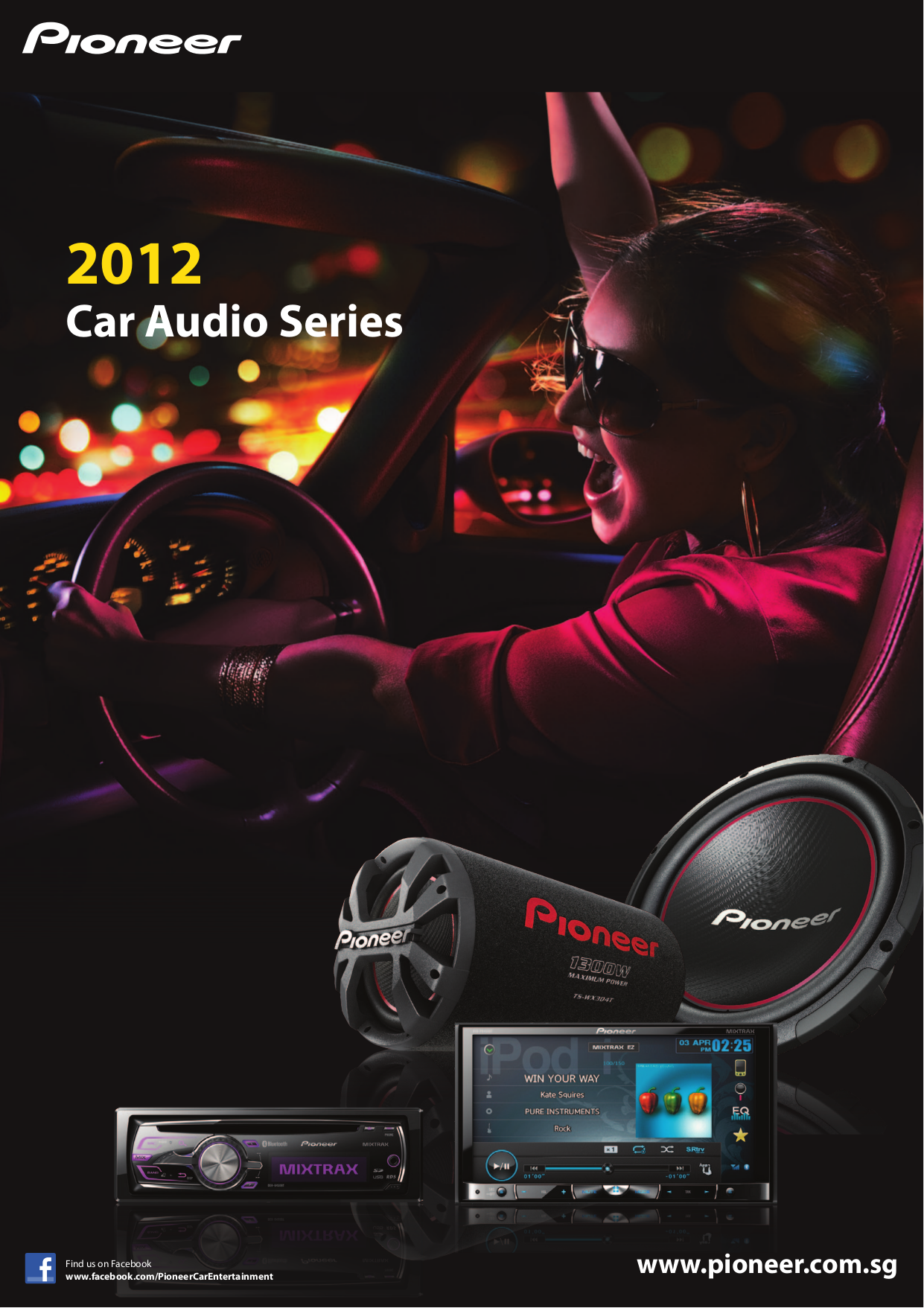 pdf for Pioneer Car Receiver DEH-1100MP manual