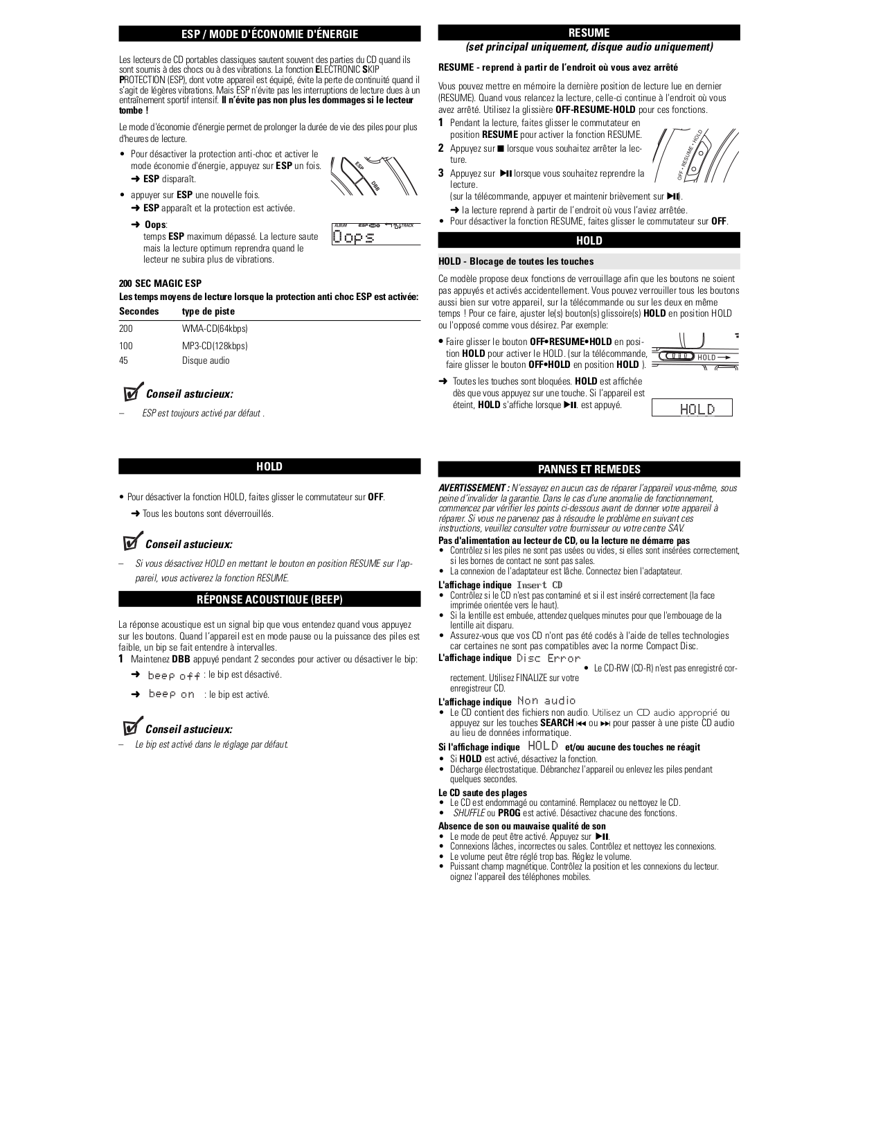 ... Philips CD Player EXP3461 pdf page preview ...