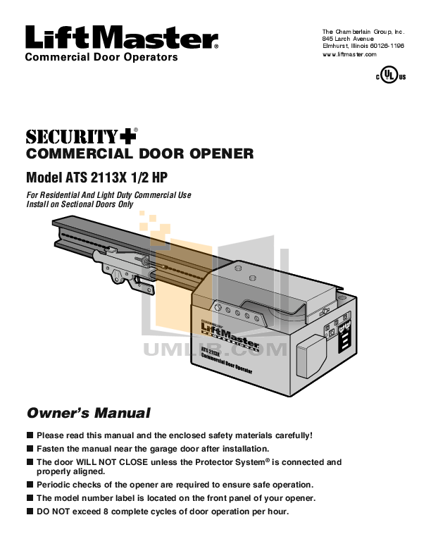 Free Pdf For Chamberlain Hd200dm Garage Door Openers Pdf For Chamberlain Other Hd200dm Garage Door Openers Manual