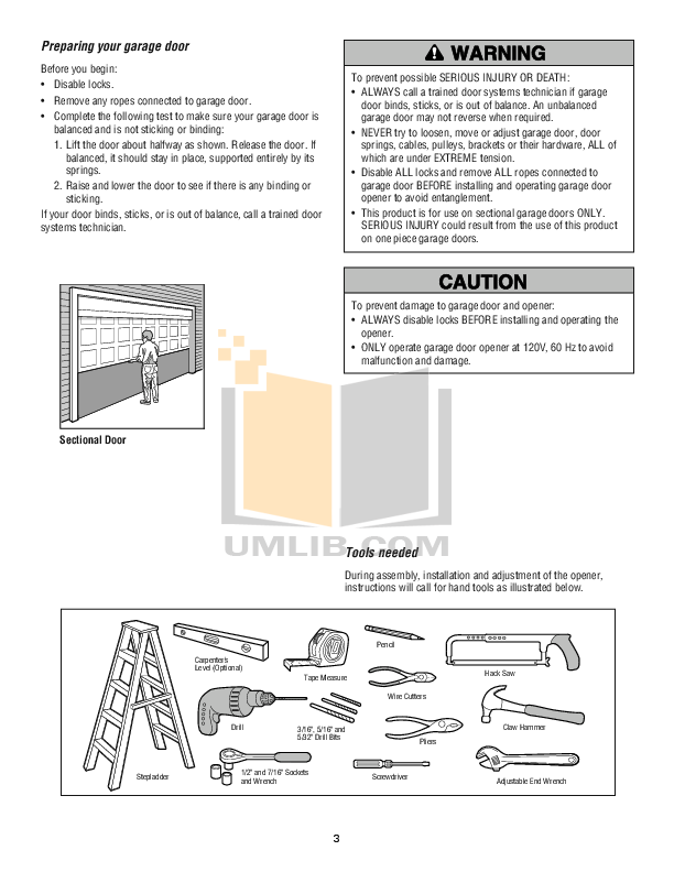 Pdf Manual For Chamberlain Other Hd200dm Garage Door Openers Chamberlain Other Hd200dm Garage Door Openers Pdf Page Preview