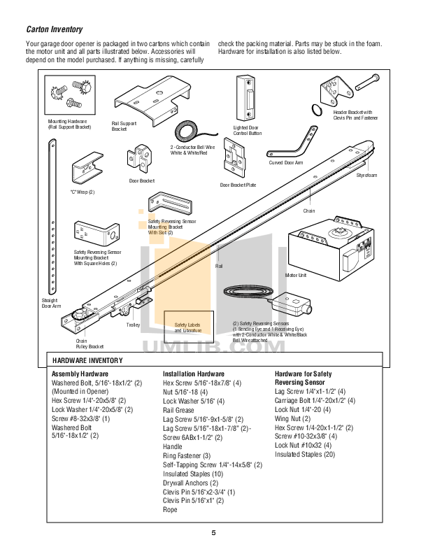 Pdf Manual For Chamberlain Other Hd200dm Garage Door Openers Chamberlain Other Hd200dm Garage Door Openers Pdf Page Preview