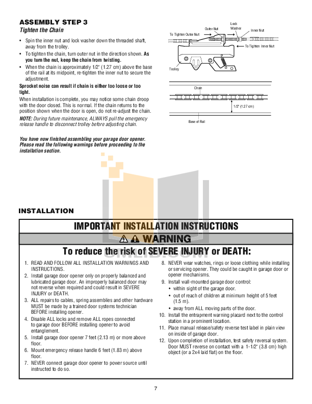 Pdf Manual For Chamberlain Other Hd200dm Garage Door Openers Chamberlain Other Hd200dm Garage Door Openers Pdf Page Preview