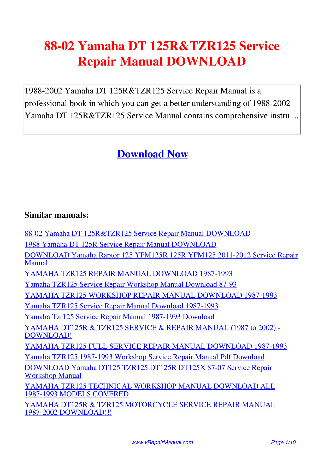 Yamaha Receiver RX-V995 pdf page preview ...