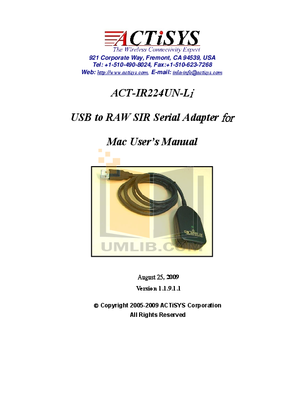 ACTiSYS ACT-IR224UN-Li