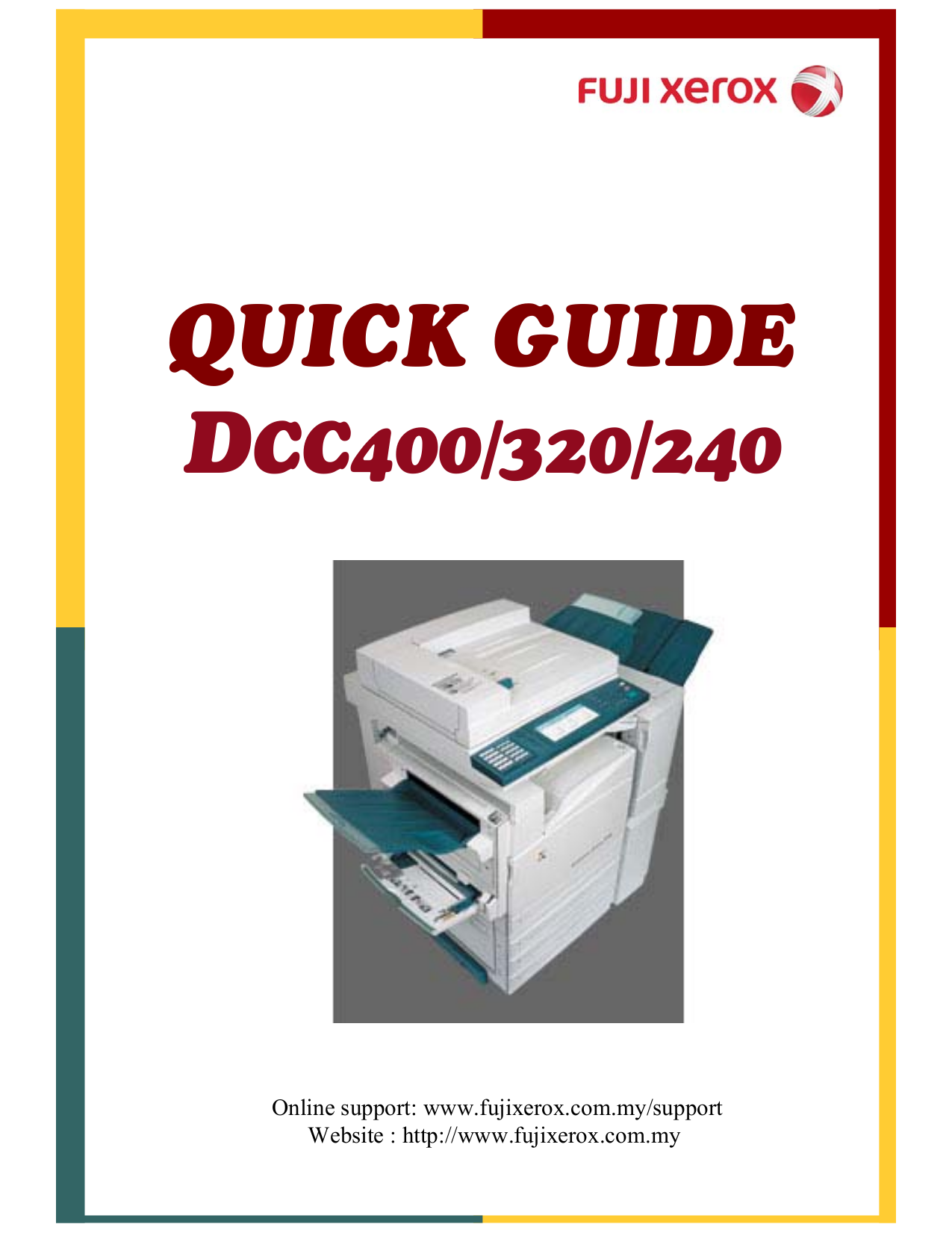 pdf for Xerox Copier Document Centre 240 manual