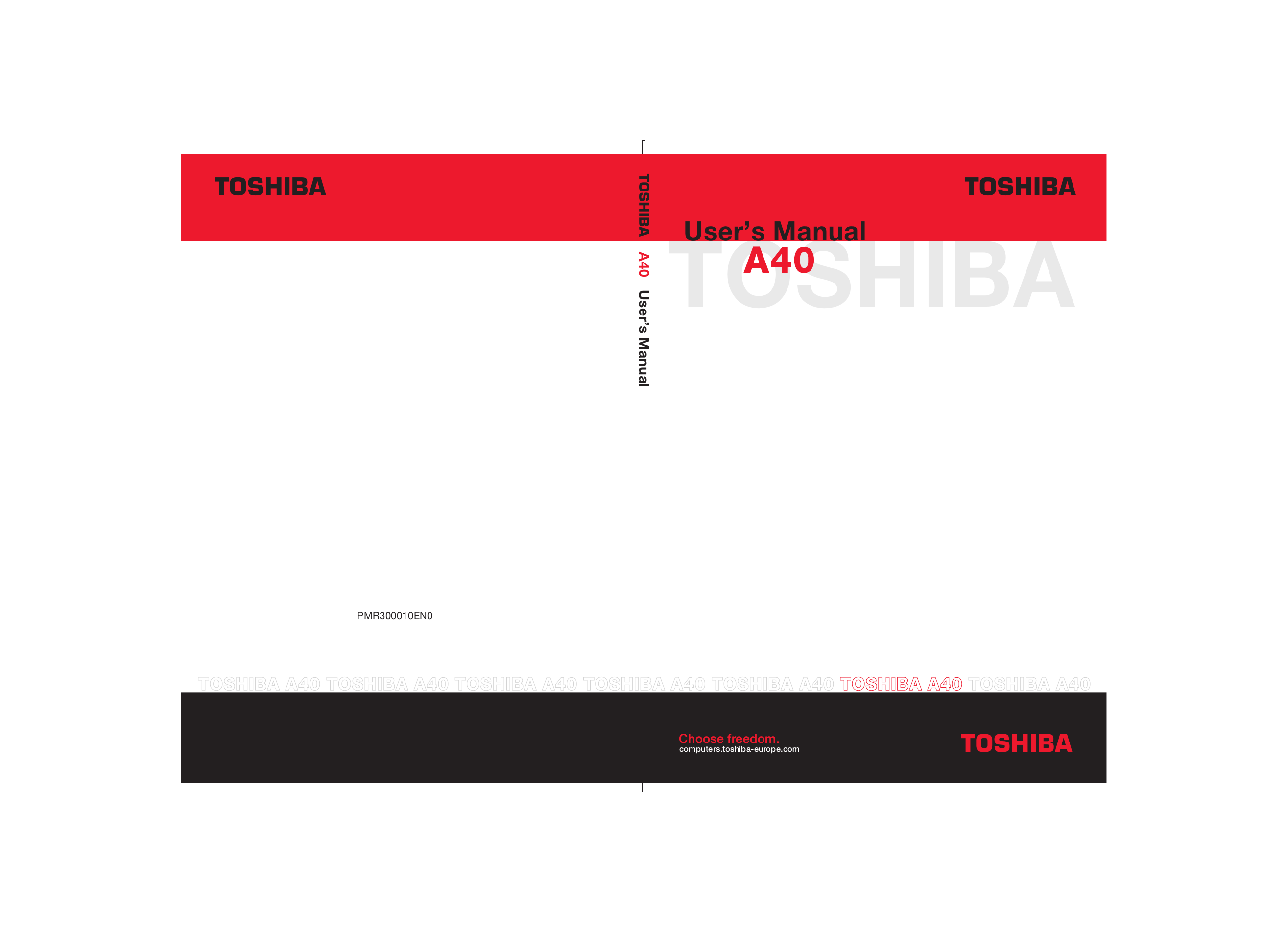 pdf for Toshiba Laptop Satellite A40-S270 manual
