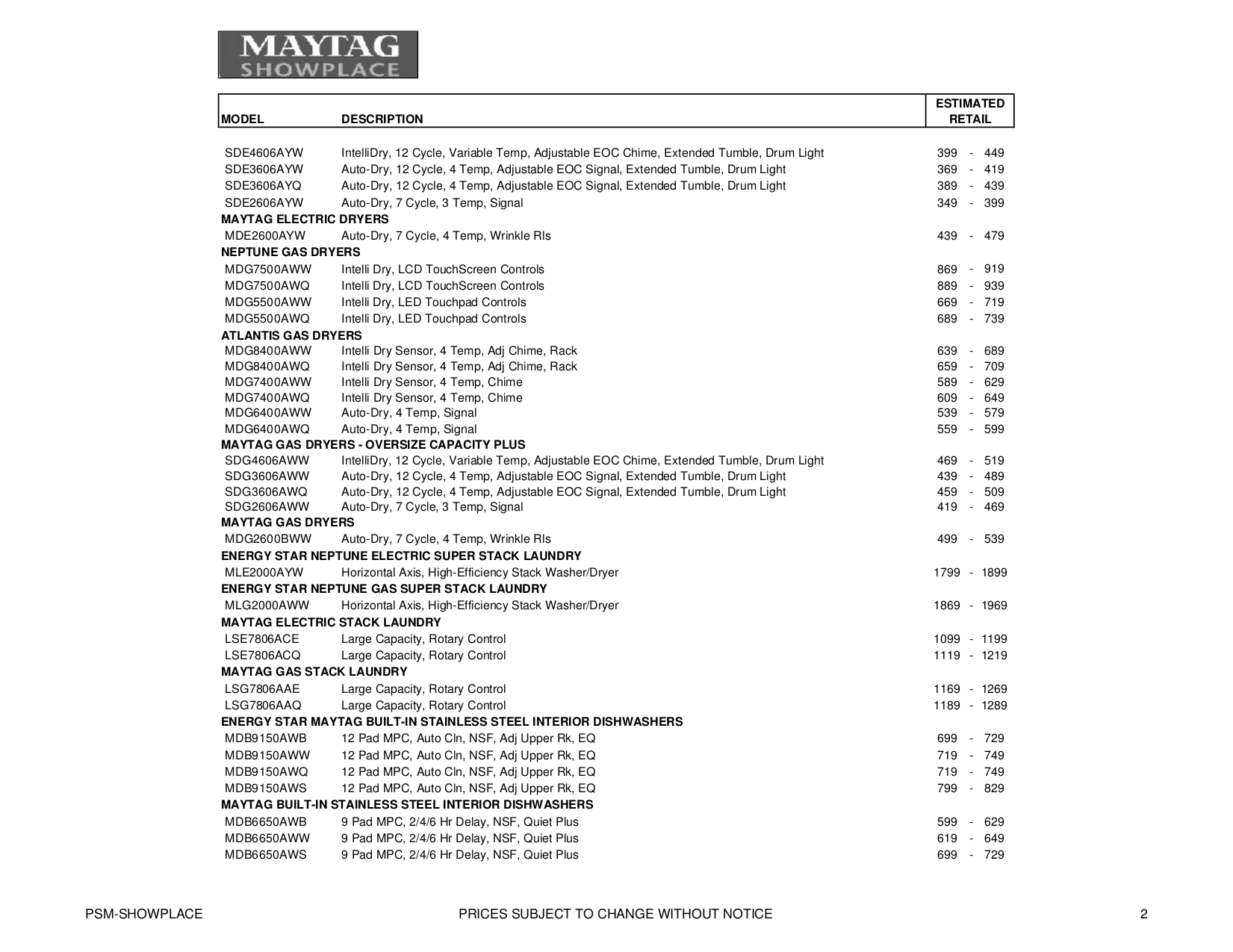 PDF manual for Maytag Dryer Neptune MDE5500AYW