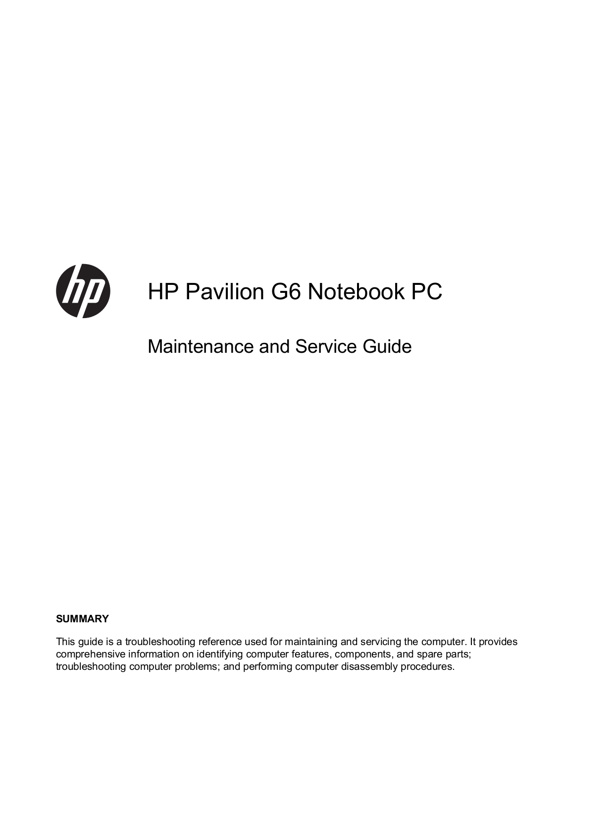 pdf for HP Laptop Pavilion ZE5700 manual
