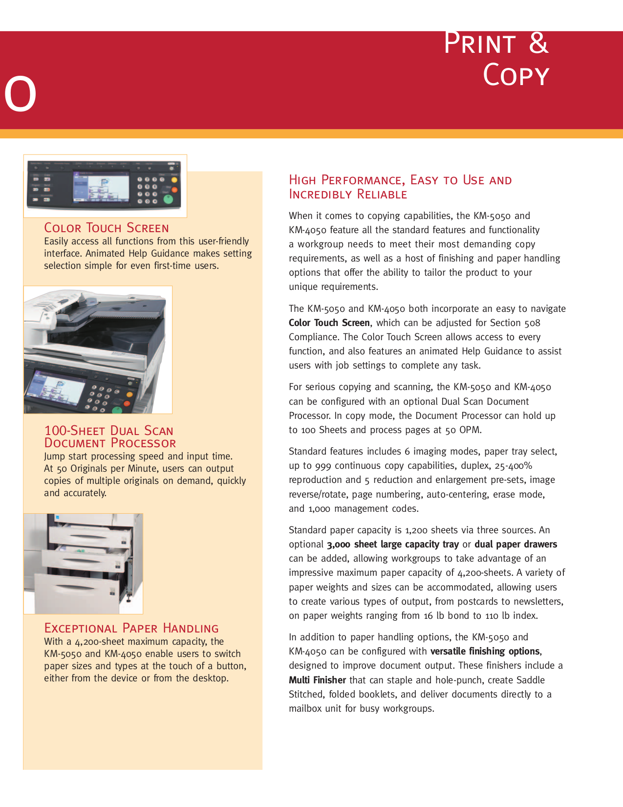 ... Kyocera Scanner KM-5050 pdf page preview ...