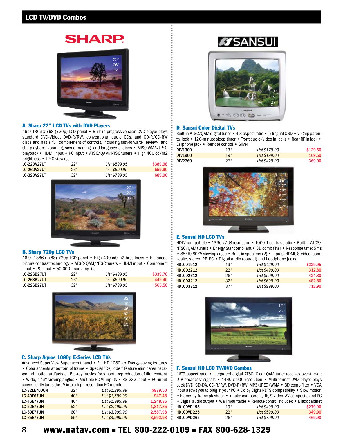 PDF manual for Sansui TV HDLCD2612