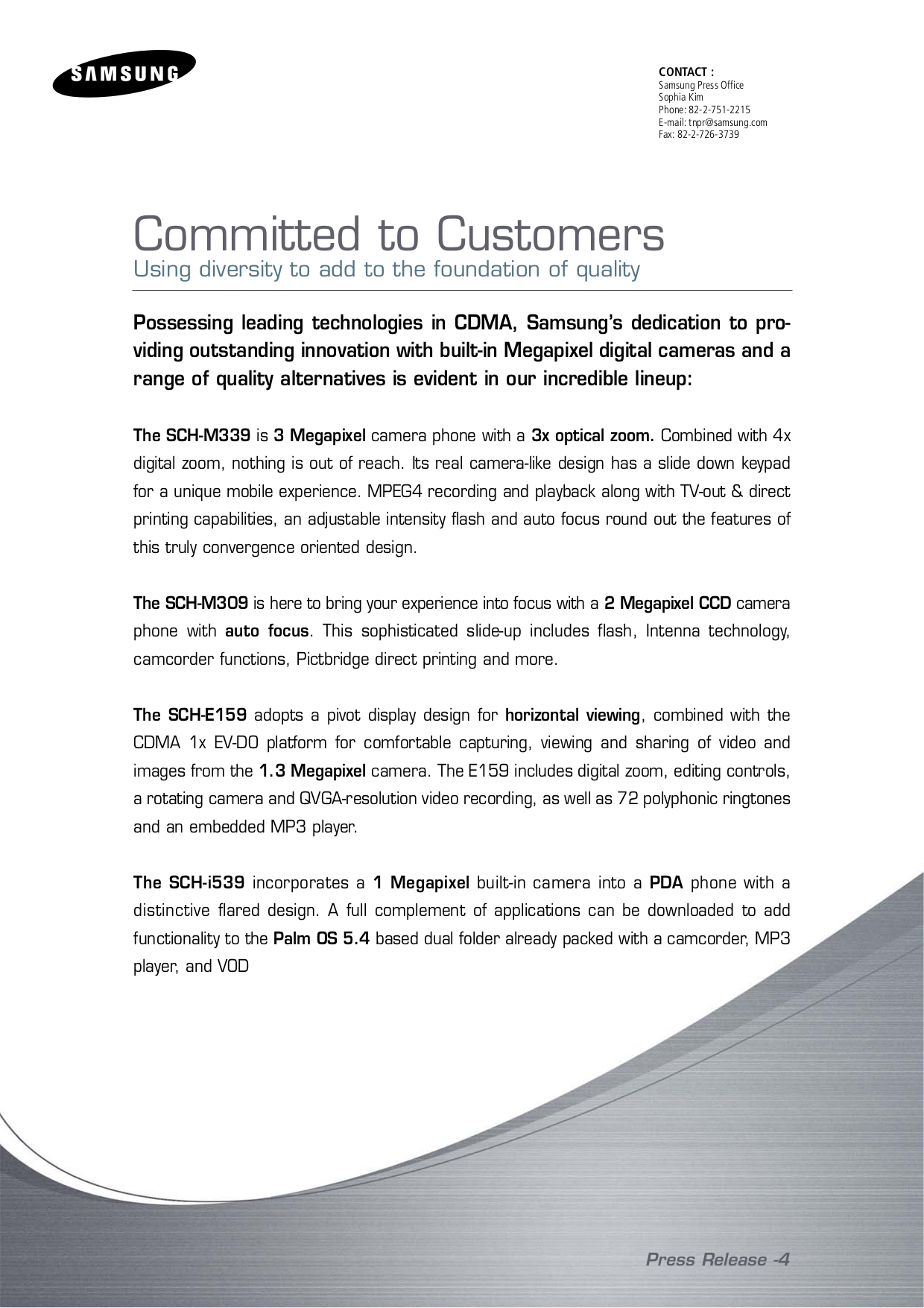 ... Samsung Cell Phone SCH-E159 pdf page preview ...