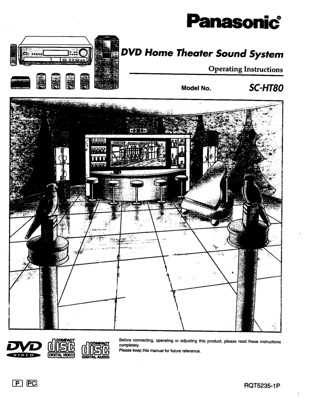 Download free pdf for Panasonic SAHT80 Home Theater manual