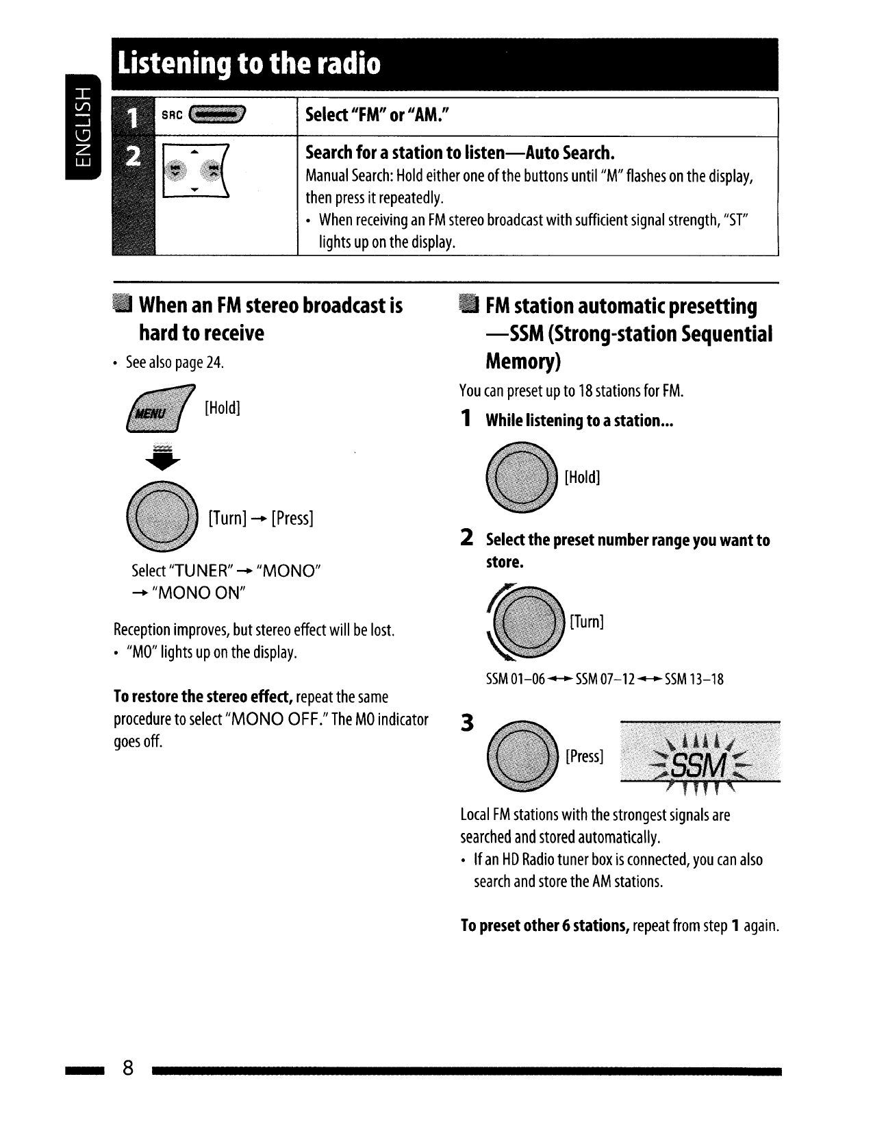... JVC Car Receiver KD-R300 pdf page preview